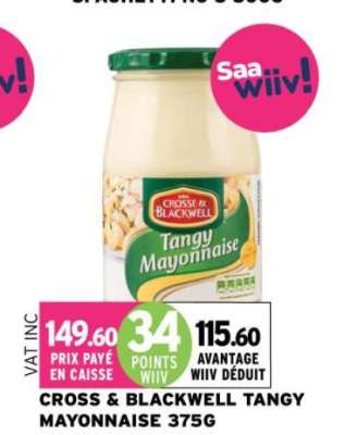 Crosse & Blackwell Tangy Mayonnaise 375G