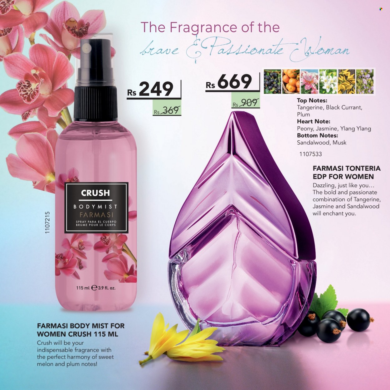 thumbnail - Farmasi Catalogue - 1.08.2022 - 31.08.2022 - Sales products - body mist, eau de parfum, fragrance. Page 17.