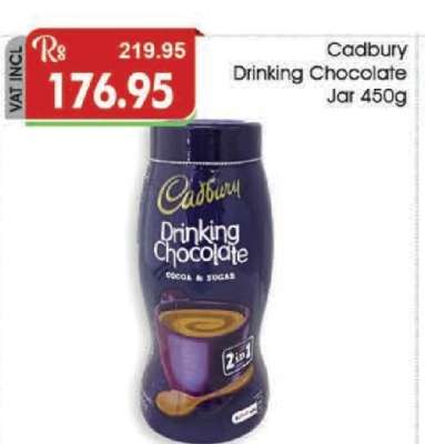 Cadbury Drinking Chocolate Jar 450g