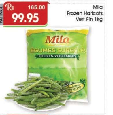 Mila Frozen Haricots Vert Fin 1kg