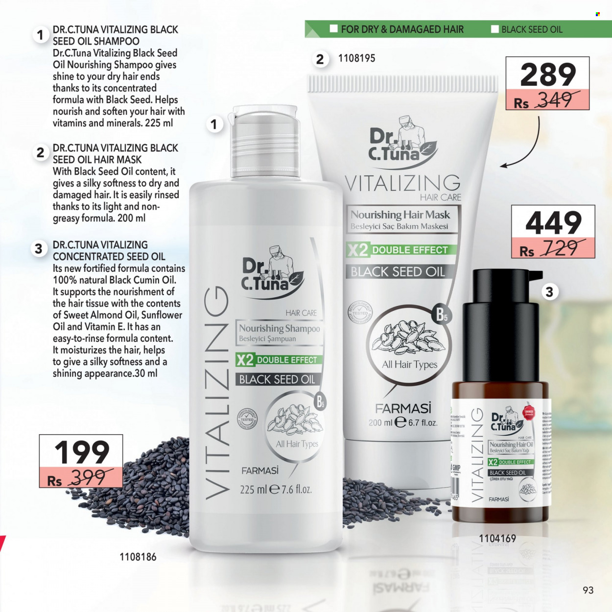 thumbnail - Farmasi Catalogue - 1.08.2022 - 31.08.2022 - Sales products - tissues, hair mask, shampoo. Page 93.