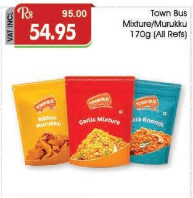 Town Bus Mixture/Murukku 170g (All Refs)