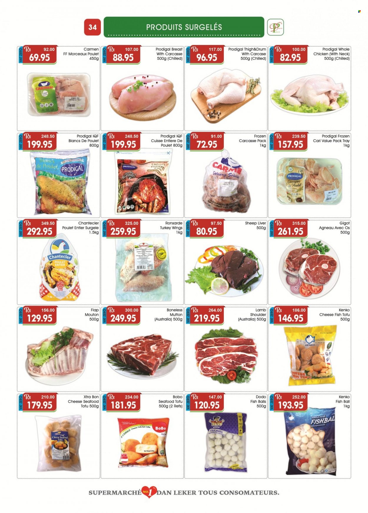 thumbnail - Dreamprice Catalogue - 19.08.2022 - 12.09.2022 - Sales products - cake, seafood, cheese, Celebration, whole chicken, turkey wings, chicken, turkey, lamb meat, lamb shoulder, mutton meat, XTRA, tray. Page 34.
