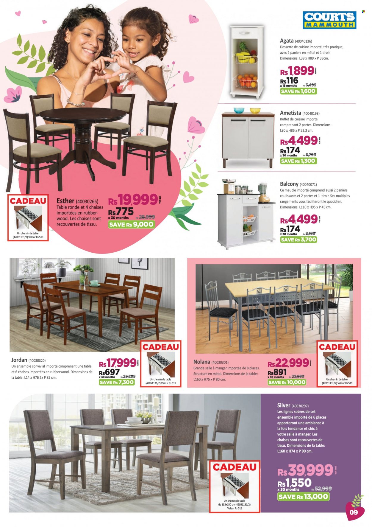 Courts Mammouth Catalogue - 1.05.2022 - 19.05.2022 - Sales products - table, Jordan. Page 9.
