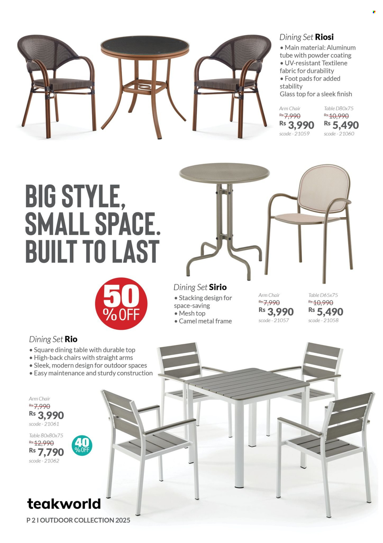 Teak World catalogue. Page 1