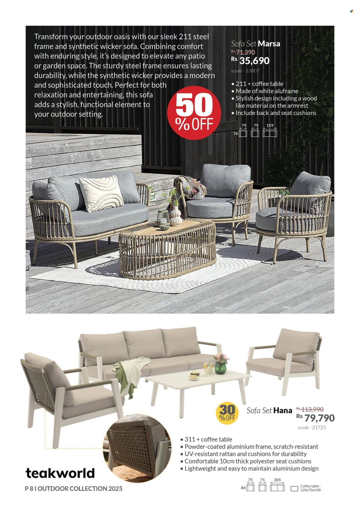 Teak World catalogue. Page 1
