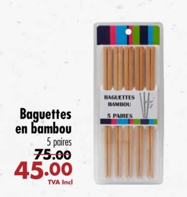 Baguettes en bambou