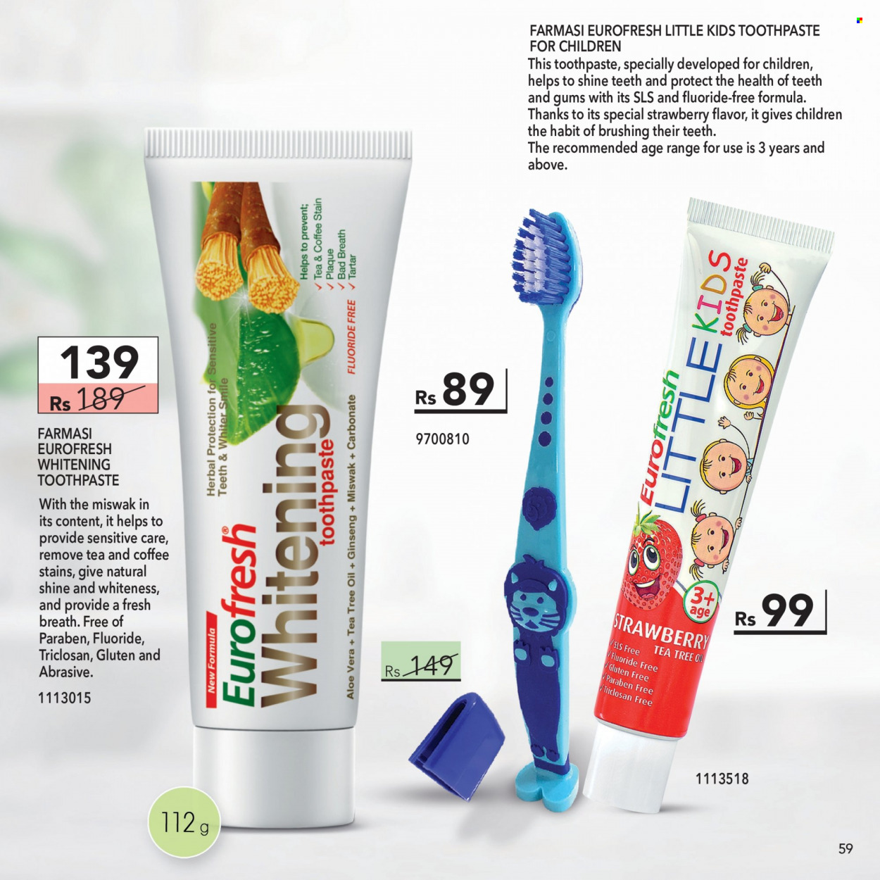 thumbnail - Farmasi Catalogue - 1.09.2022 - 30.09.2022 - Sales products - toothpaste. Page 59.