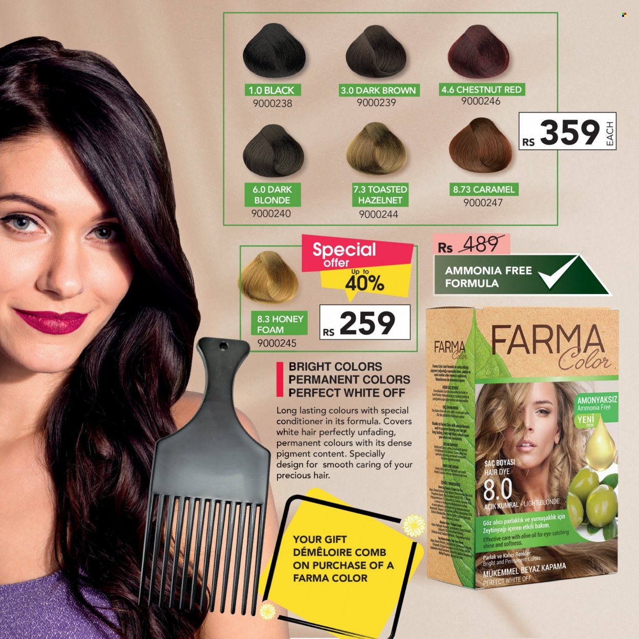 thumbnail - Farmasi Catalogue - 1.09.2022 - 30.09.2022 - Sales products - conditioner, comb. Page 62.