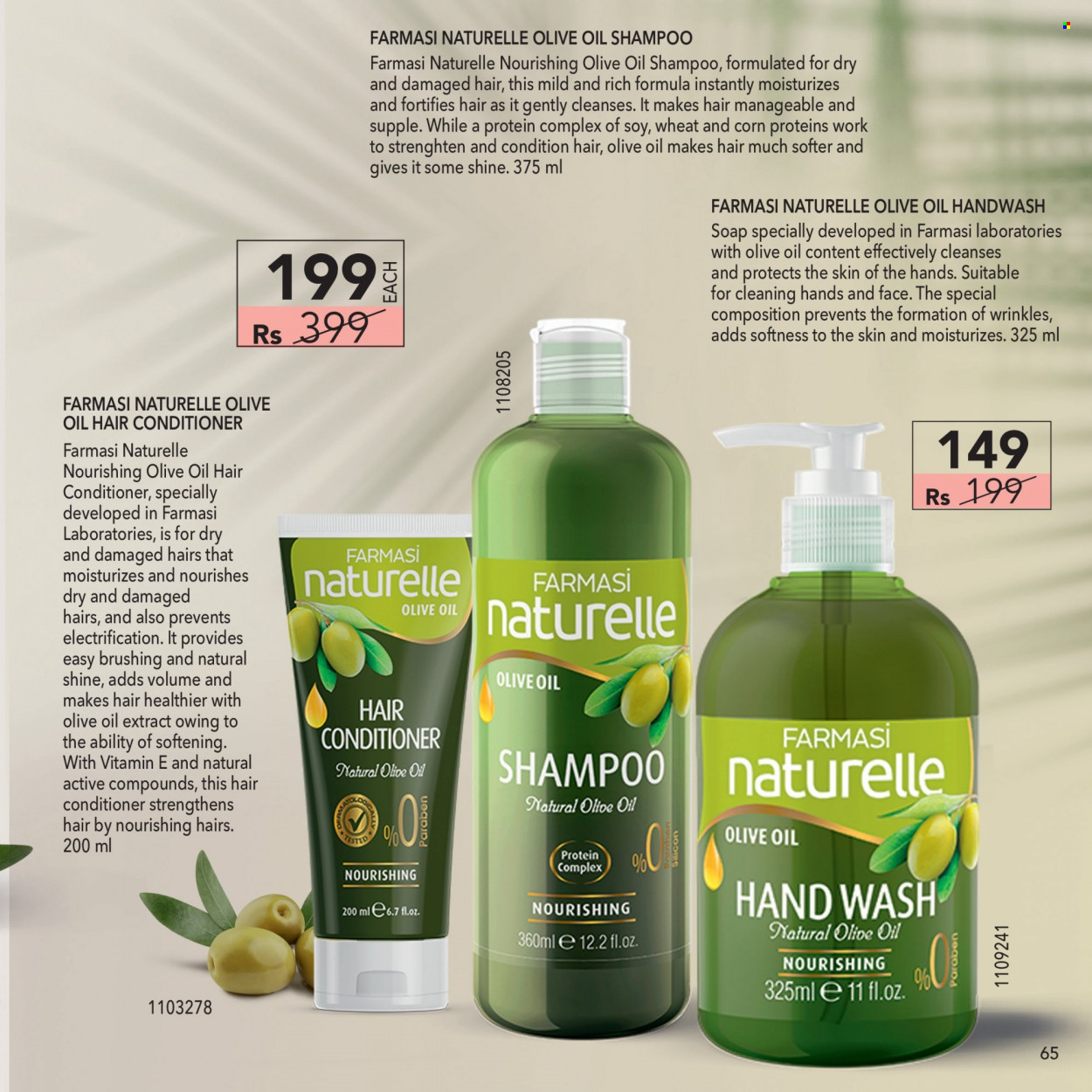 thumbnail - Farmasi Catalogue - 1.09.2022 - 30.09.2022 - Sales products - hand wash, soap, conditioner, shampoo. Page 65.