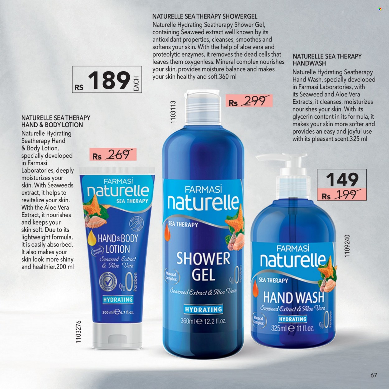 thumbnail - Farmasi Catalogue - 1.09.2022 - 30.09.2022 - Sales products - shower gel, hand wash, body lotion. Page 67.