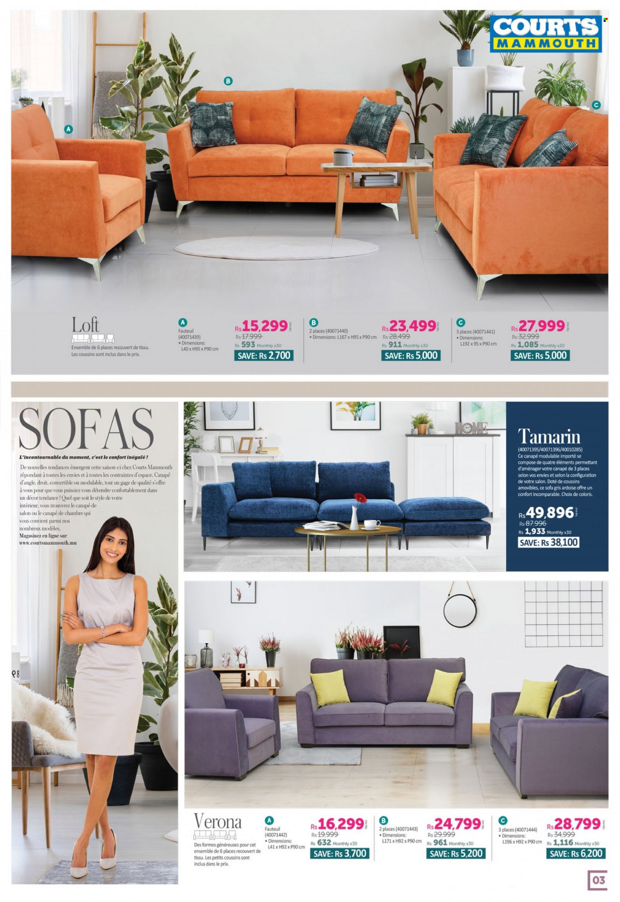Courts Mammouth Catalogue - 9.05.2022 - 9.06.2022 - Sales products - sofa. Page 3.