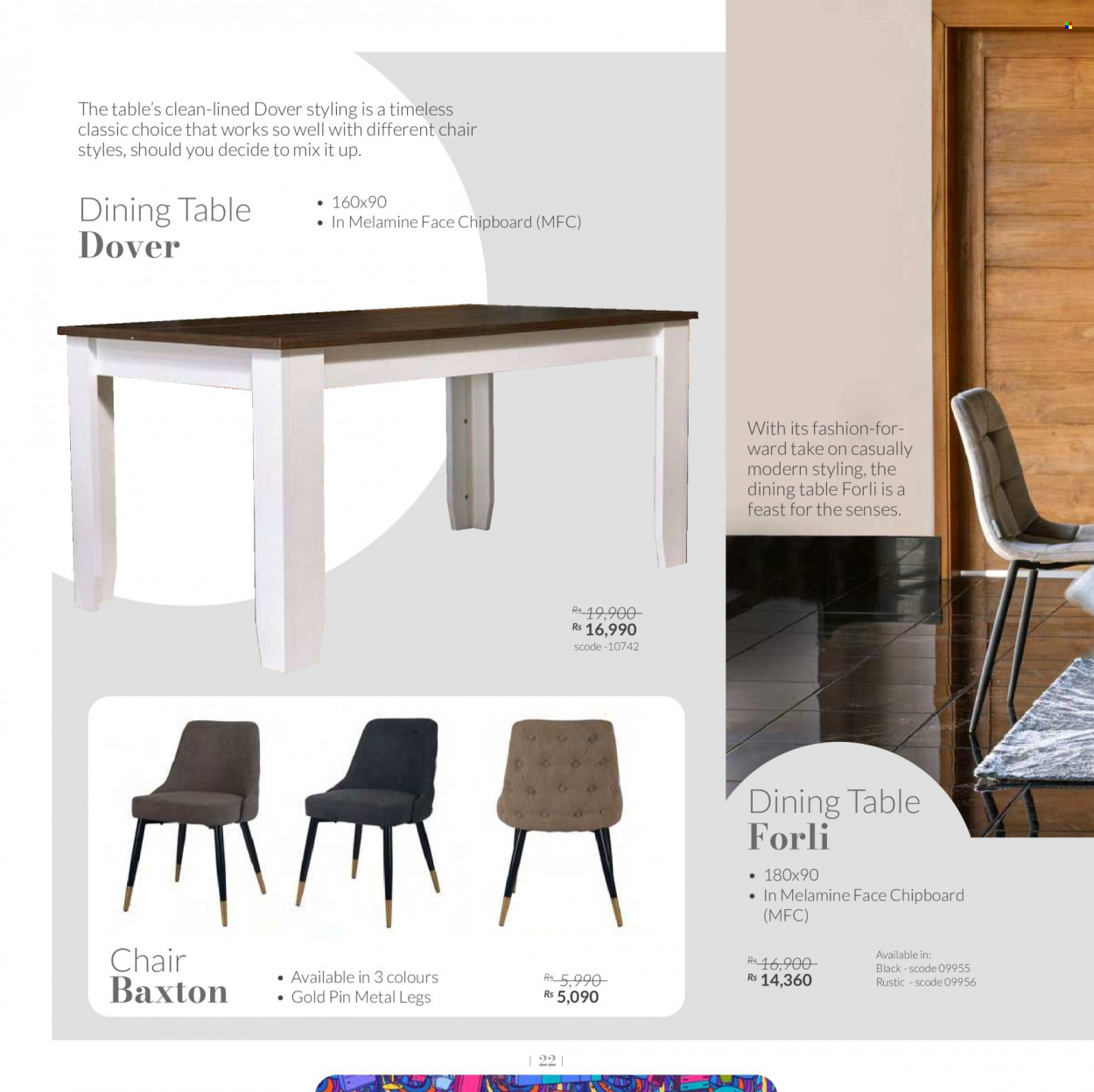 thumbnail - Teak World Catalogue - 1.09.2022 - 31.10.2022 - Sales products - dining table, chair. Page 22.