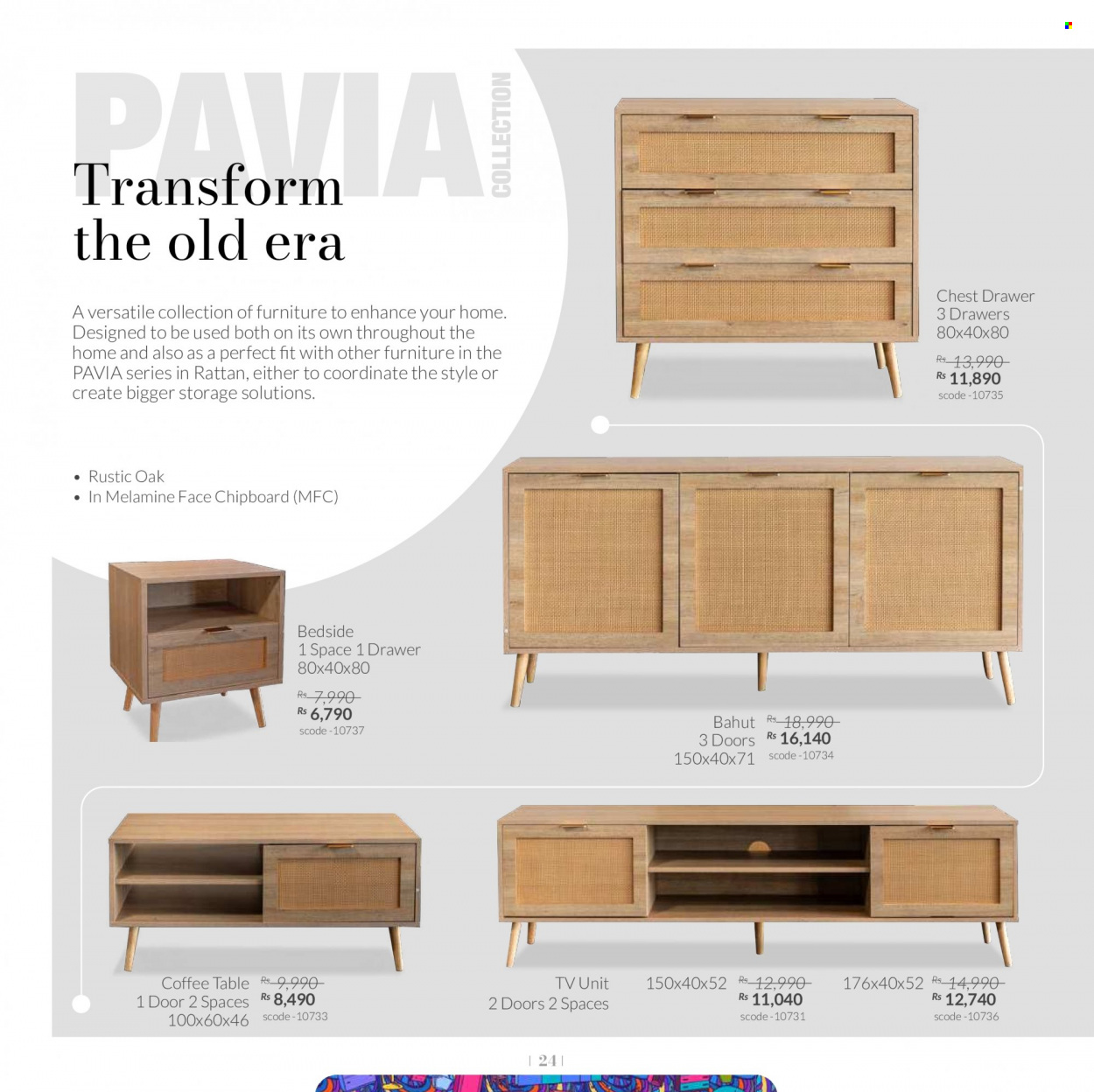 thumbnail - Teak World Catalogue - 1.09.2022 - 31.10.2022 - Sales products - table, coffee table, tv unit. Page 24.