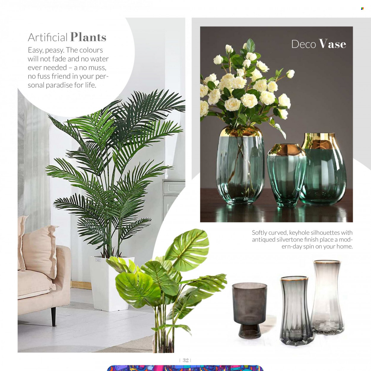 thumbnail - Teak World Catalogue - 1.09.2022 - 31.10.2022 - Sales products - vase, artificial plant. Page 32.