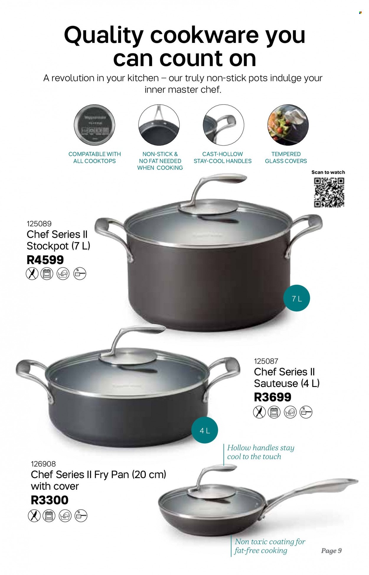 thumbnail - Tupperware Catalogue - 6.04.2022 - 6.09.2022 - Sales products - cookware set, pot, pan, stockpot. Page 9.