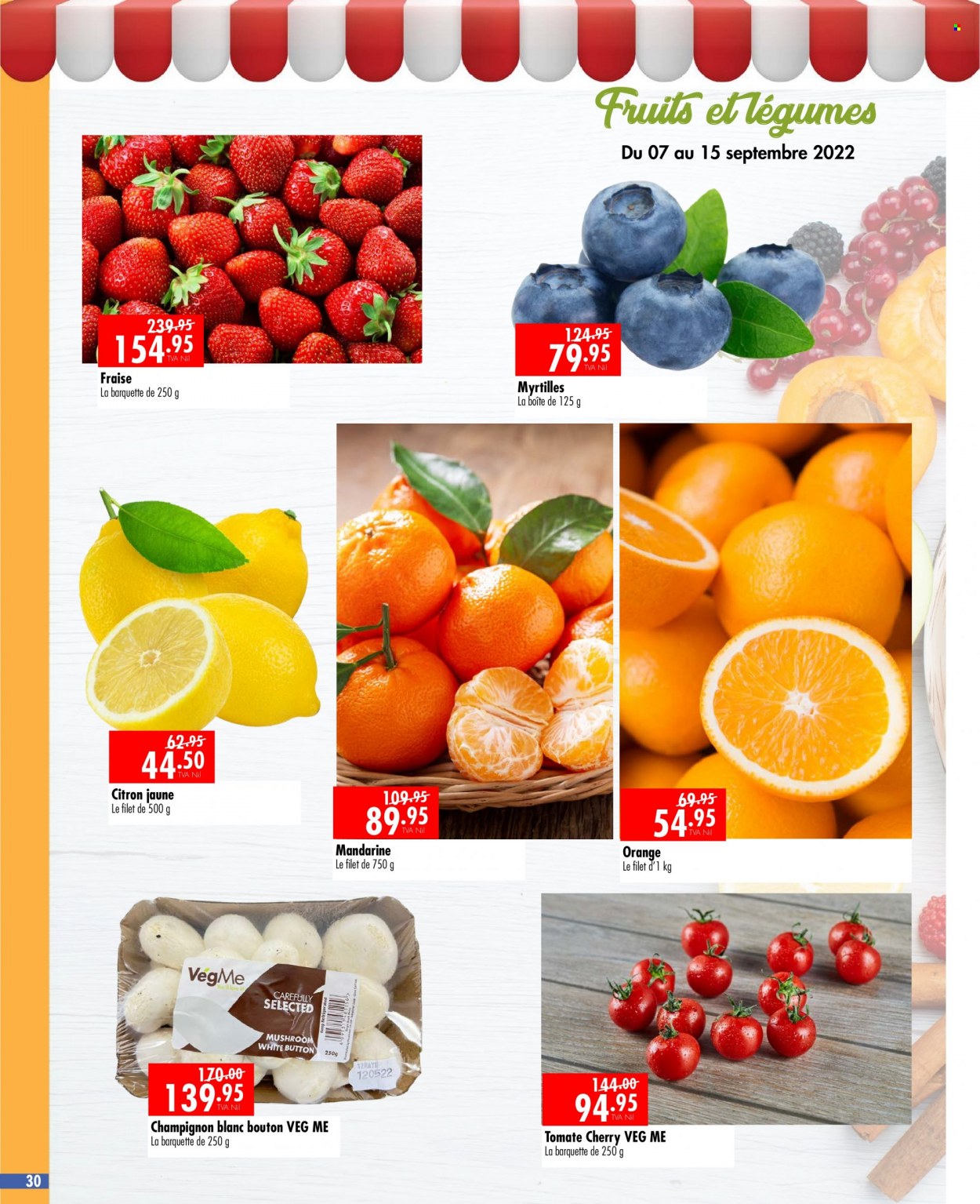 thumbnail - Jumbo Catalogue - 7.09.2022 - 20.09.2022 - Sales products - mushrooms, cherries, oranges. Page 30.