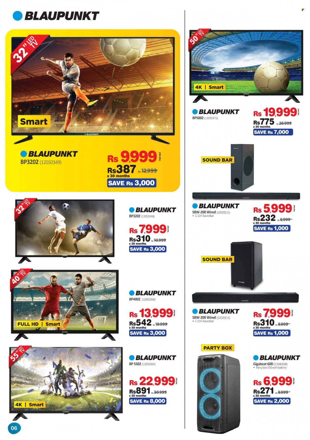 Courts Mammouth Catalogue - 31.08.2022 - 8.09.2022 - Sales products - TV, sound bar. Page 6.