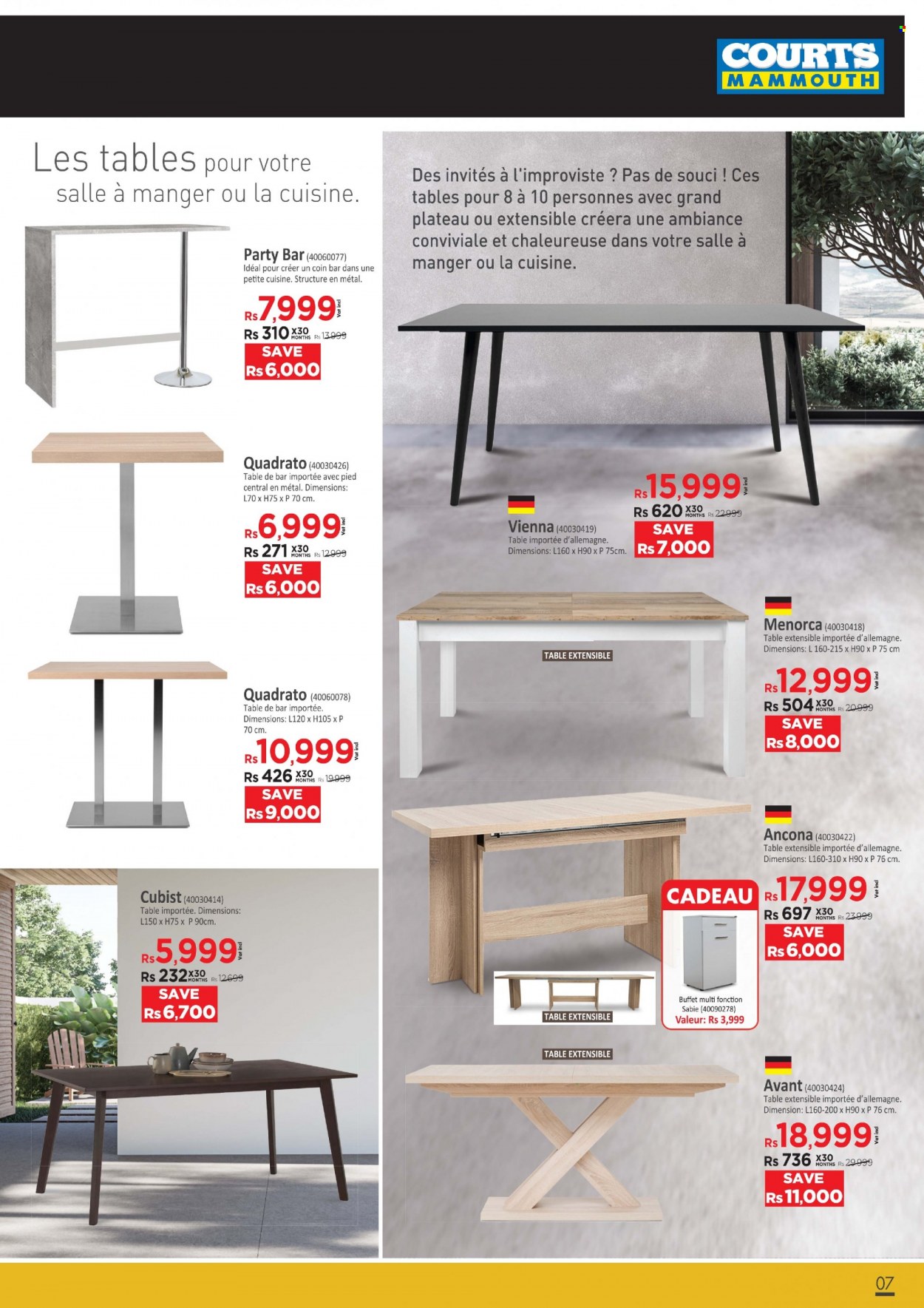 Courts Mammouth Catalogue - 31.08.2022 - 8.09.2022 - Sales products - table. Page 7.