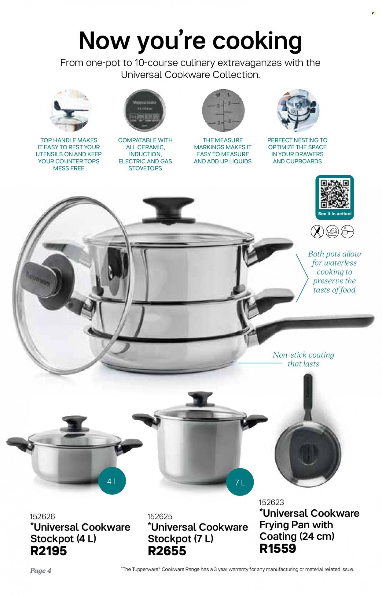 thumbnail - Tupperware Catalogue - 1.09.2022 - 31.03.2023 - Sales products - cookware set, utensils, pot, stockpot. Page 4.