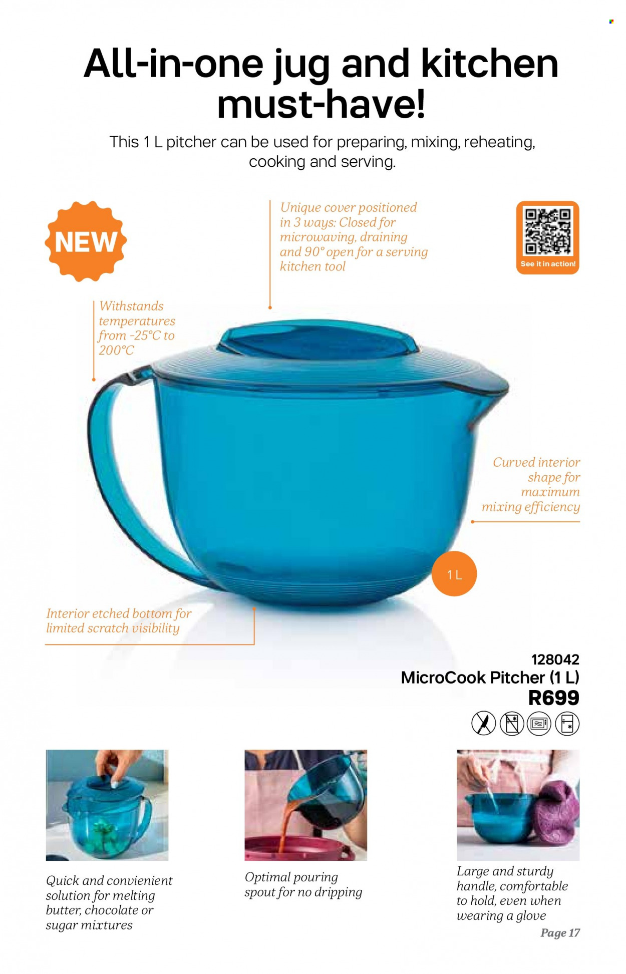 thumbnail - Tupperware Catalogue - 1.09.2022 - 31.03.2023 - Sales products - gloves, pitcher, kitchen tools. Page 17.