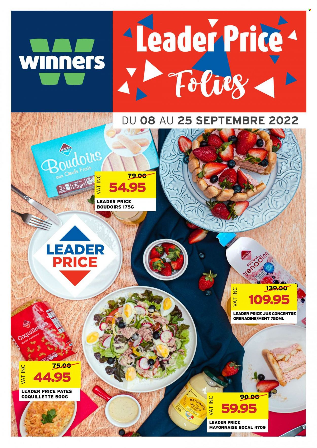 Winner's Catalogue - 8.09.2022 - 25.09.2022 - Sales products - mayonnaise, grenadine, Omega-3. Page 1.