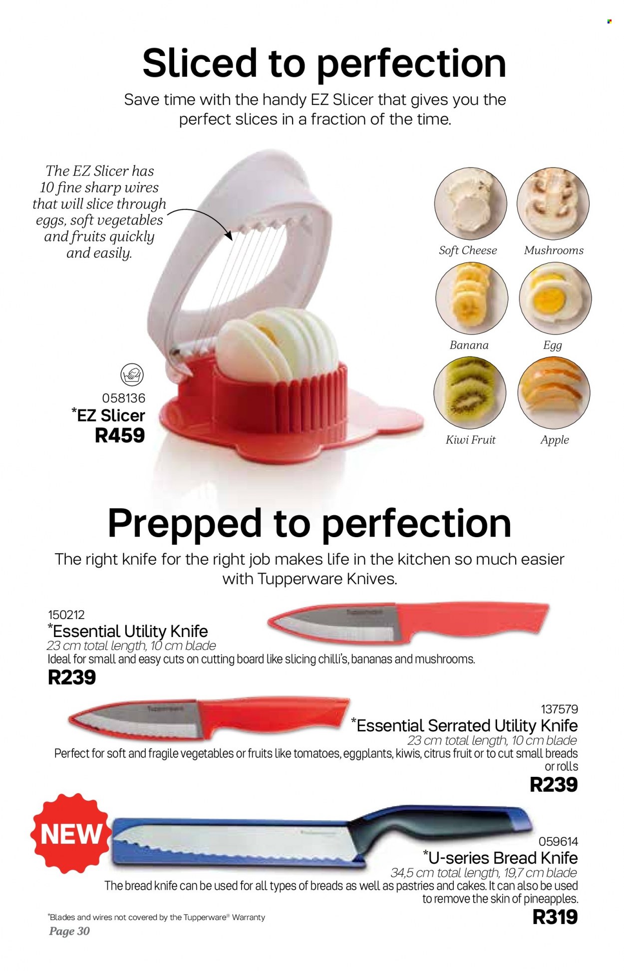 thumbnail - Tupperware Catalogue - 6.04.2022 - 6.09.2022 - Sales products - cutting board, slicer. Page 30.