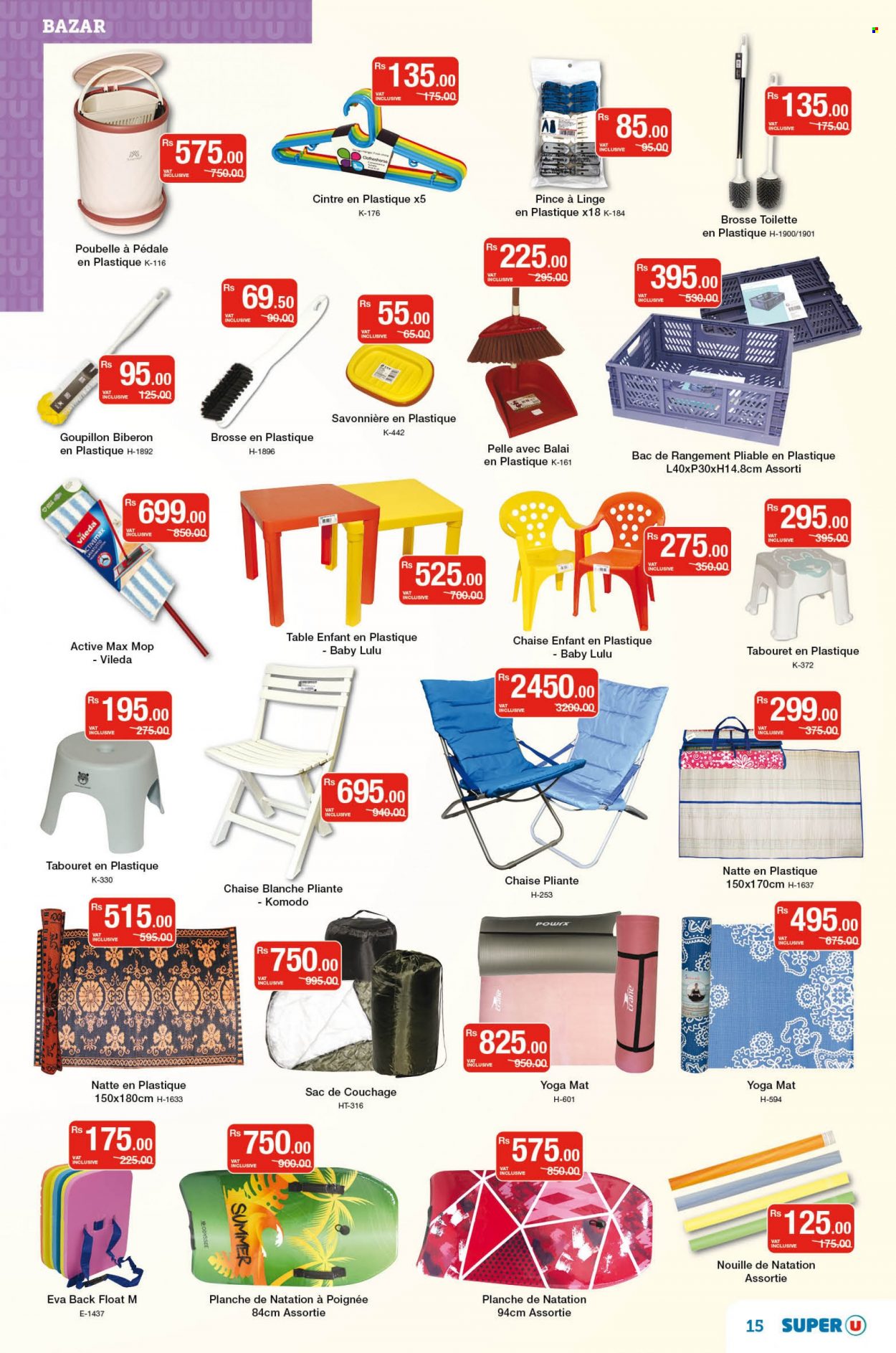 thumbnail - Super U Catalogue - 9.09.2022 - 21.09.2022 - Sales products - Vileda, mop. Page 15.