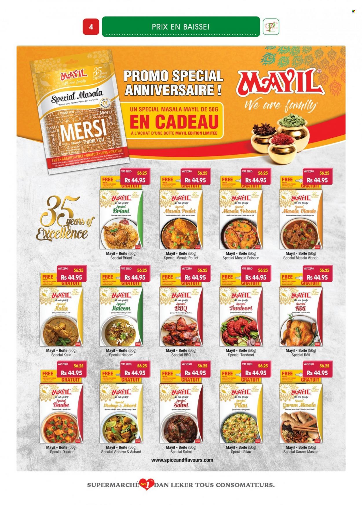 thumbnail - Dreamprice Catalogue - 17.09.2022 - 11.10.2022 - Sales products - Milo, Merci, spice, curry powder, jar. Page 4.