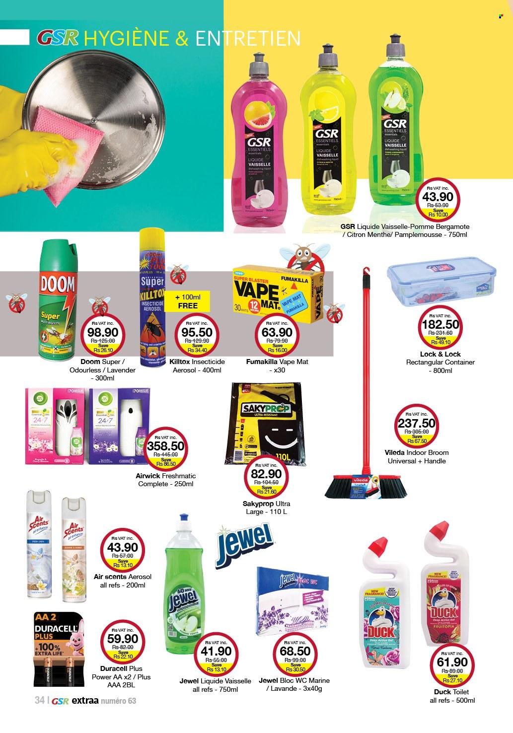 thumbnail - GSR Catalogue - 22.09.2022 - 16.10.2022 - Sales products - dishwashing liquid, insecticide. Page 34.