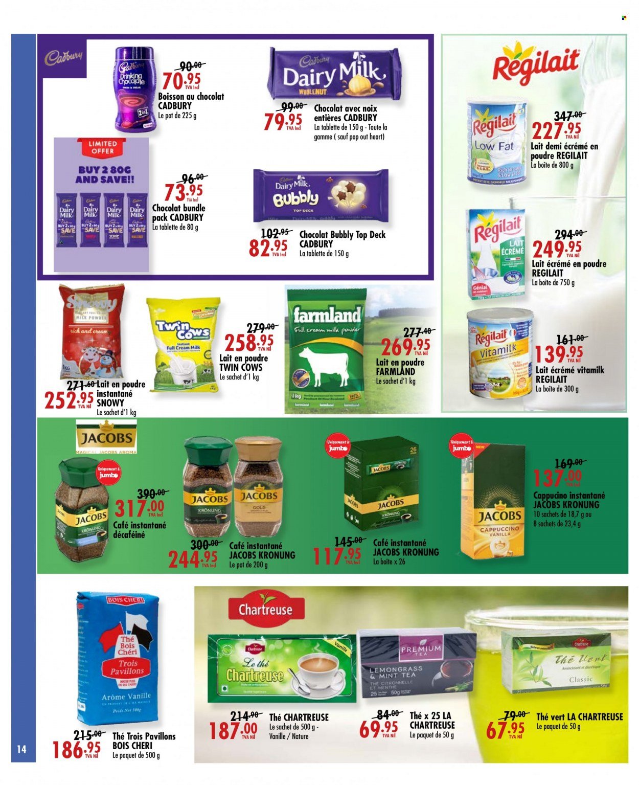thumbnail - Jumbo Catalogue - 28.09.2022 - 16.10.2022 - Sales products - Cadbury, Jacobs, Jacobs Krönung, pot. Page 14.