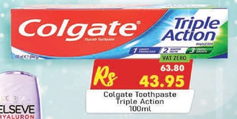 Colgate Toothpaste Triple Action 100ml