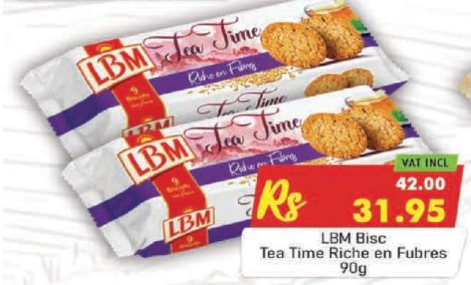 LBM Bisc Tea Time Riche en Fibres
