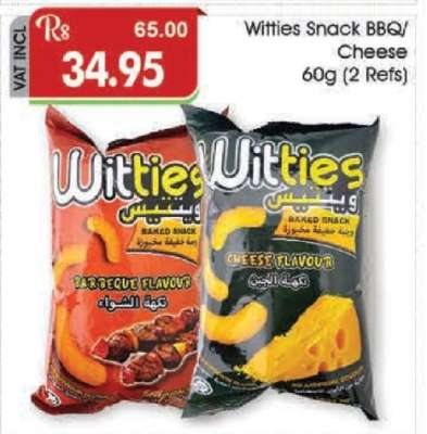 Witties Snack BBQ/Cheese