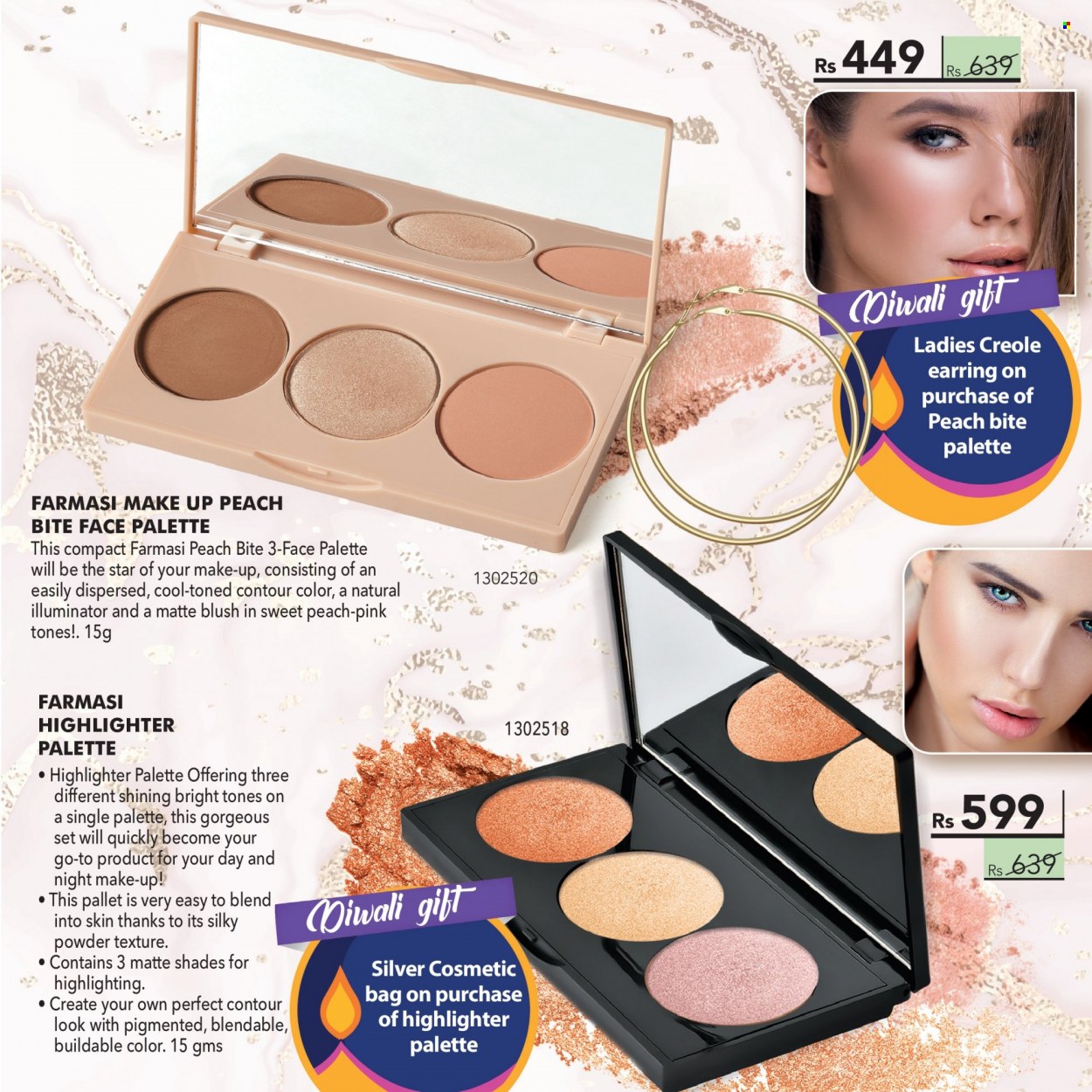thumbnail - Farmasi Catalogue - 1.10.2022 - 31.10.2022 - Sales products - Palette, cosmetic bag, makeup, shades, contour, highlighter powder. Page 11.