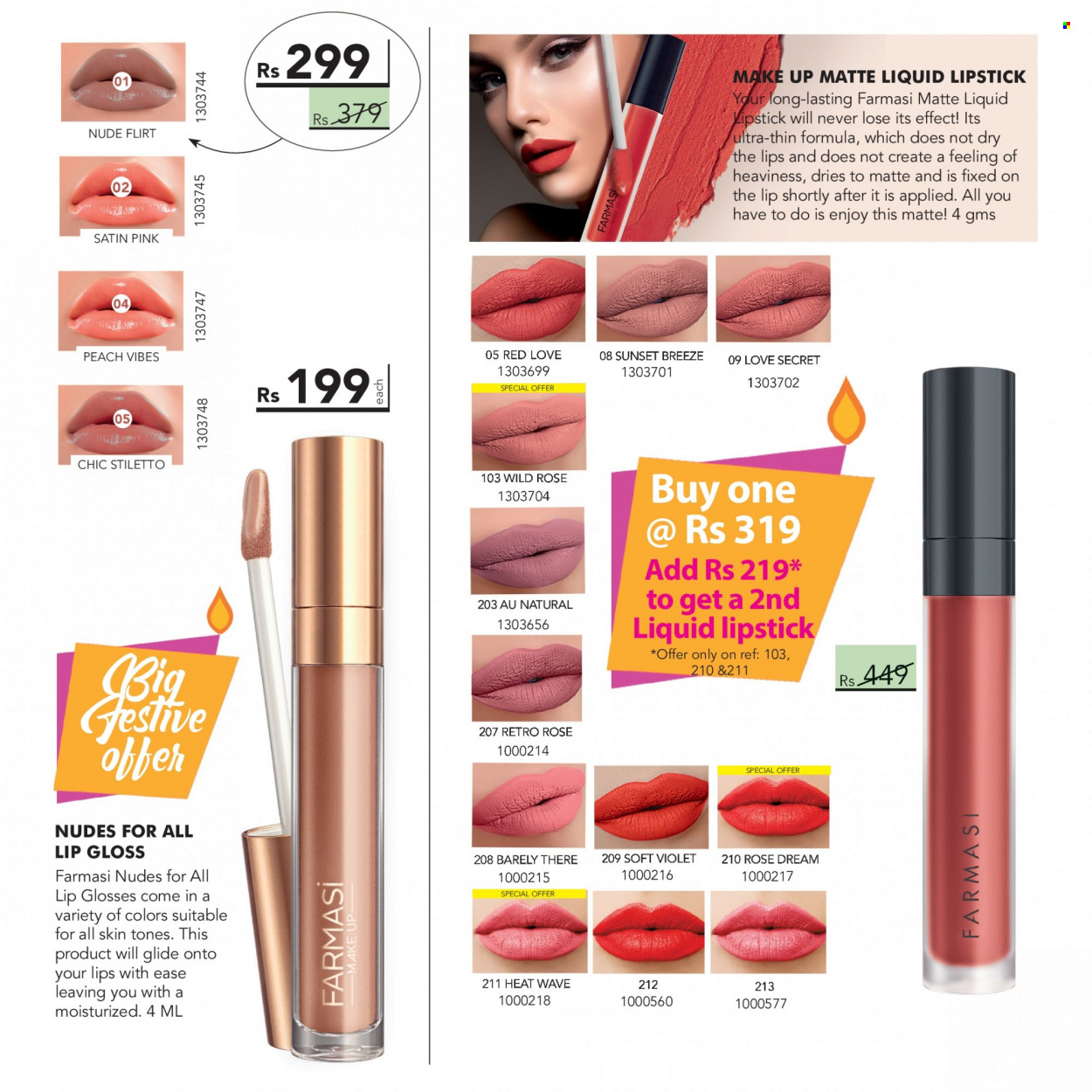 thumbnail - Farmasi Catalogue - 1.10.2022 - 31.10.2022 - Sales products - WAVE, lip gloss, lipstick. Page 13.