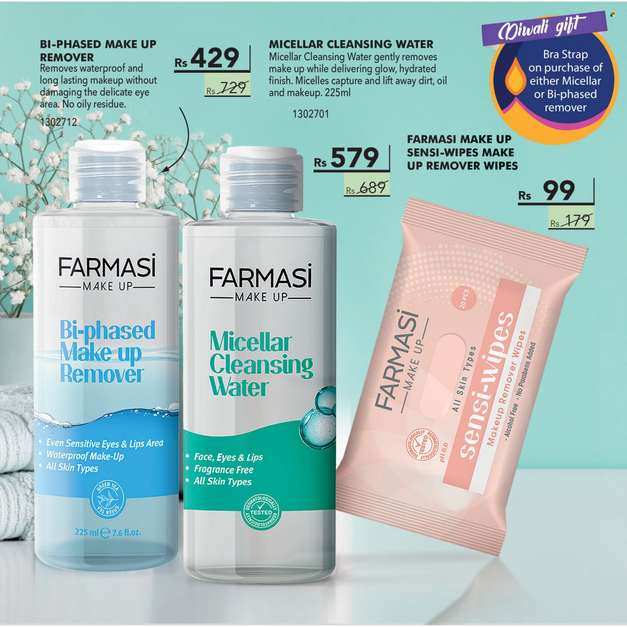 thumbnail - Farmasi Catalogue - 1.10.2022 - 31.10.2022 - Sales products - wipes, makeup remover. Page 22.