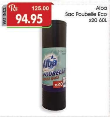 Alba Sac Poubelle Eco x20 60L