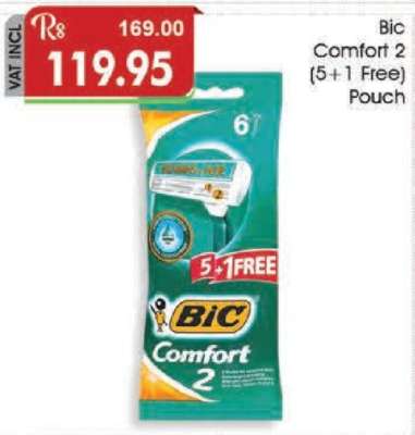 Bic Comfort 2 (5+1 Free) Pouch
