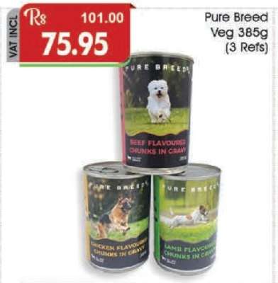 Pure Breed Veg 385g (3 Refs)