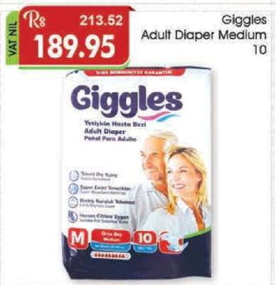 Giggles Adult Diaper Medium 10