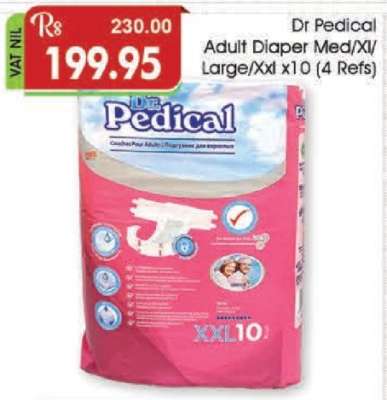 Dr Pedical Adult Diaper Med/Xl/Large/Xxl x10 (4 Refs)