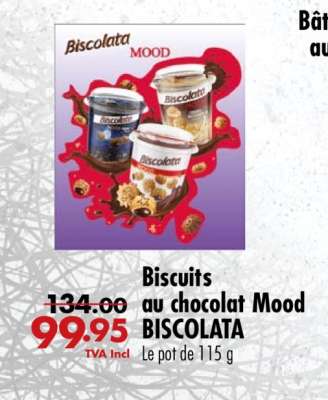 Biscuits au chocolat Mood BISCOLATA