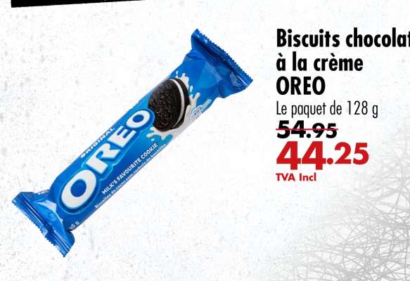 Biscuits chocolat à la crème OREO