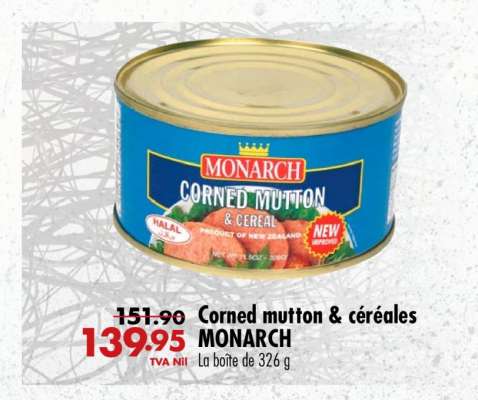 Corned mutton & céréales