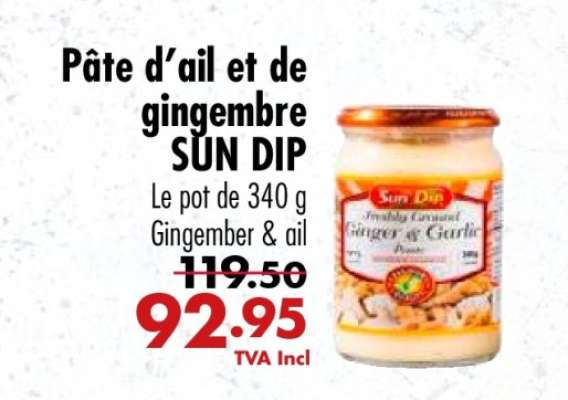 Pâte d'ail et de gingembre SUN DIP