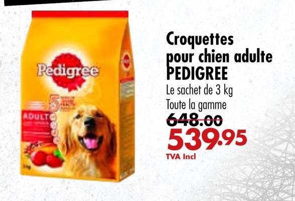 Croquettes pour chien adulte PEDIGREE