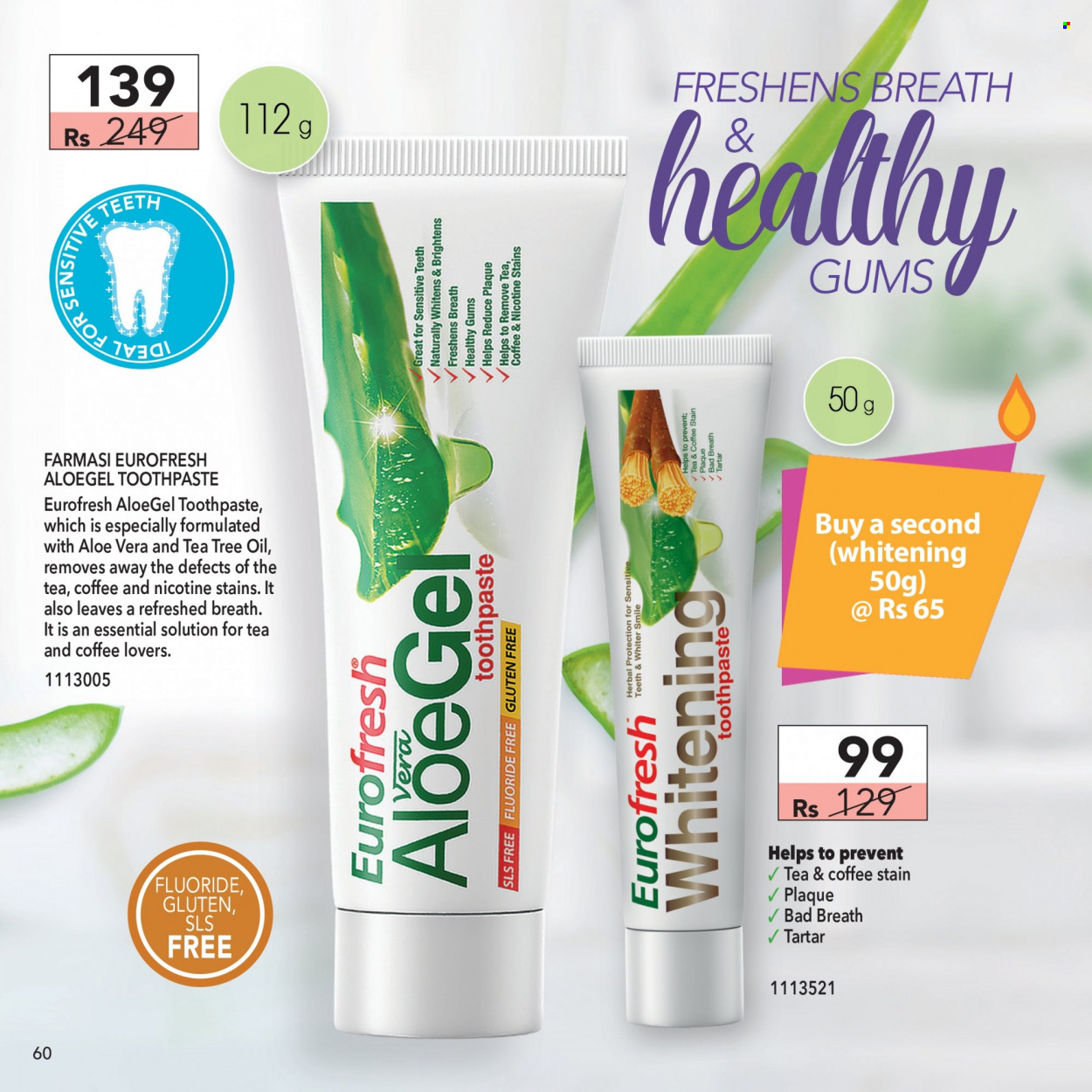 thumbnail - Farmasi Catalogue - 1.10.2022 - 31.10.2022 - Sales products - toothpaste. Page 60.