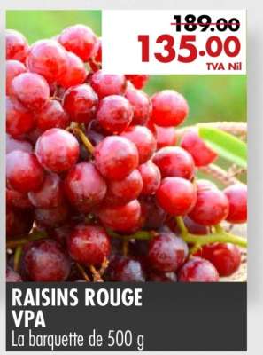 RAISINS ROUGE VPA