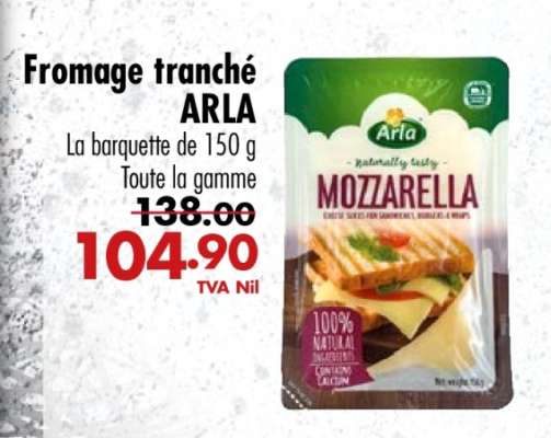 Fromage tranché ARLA